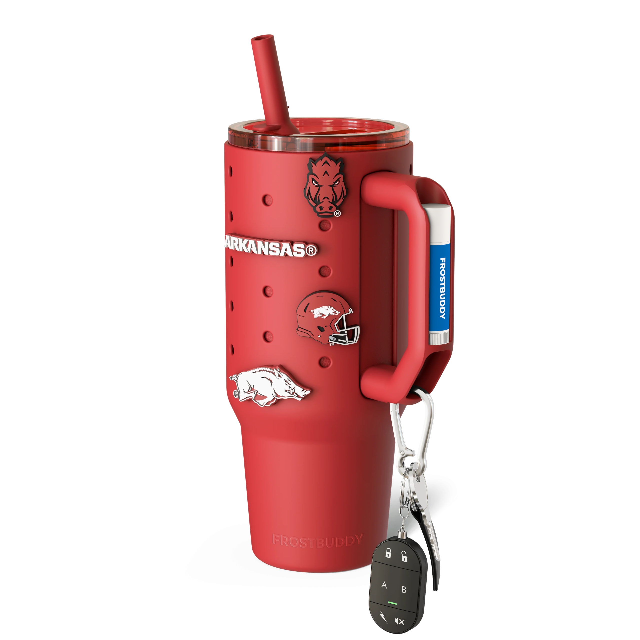 Thicc Buddy 40oz | Arkansas Razorbacks | Skin + Budz Bundle